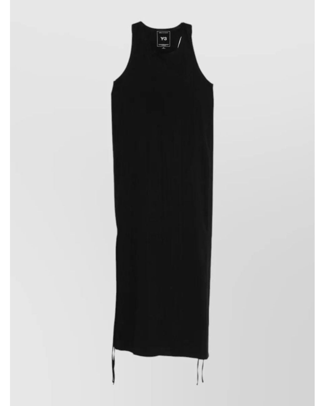 Y-3 Black Sleeveless Maxi Dress