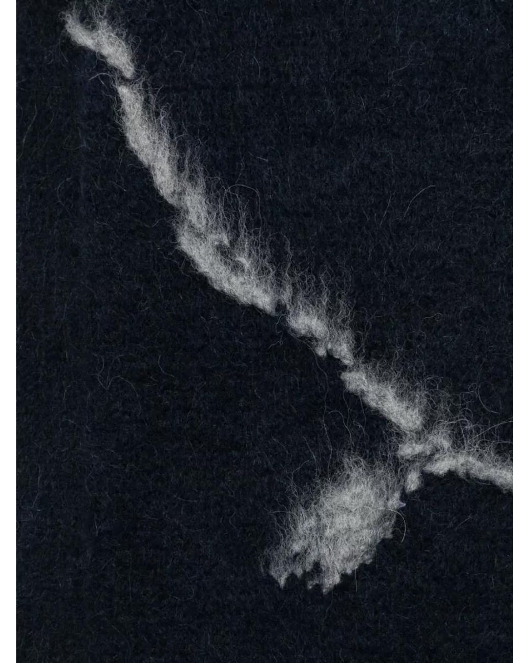 Dries Van Noten Blue Abstract-Print Scarf for men