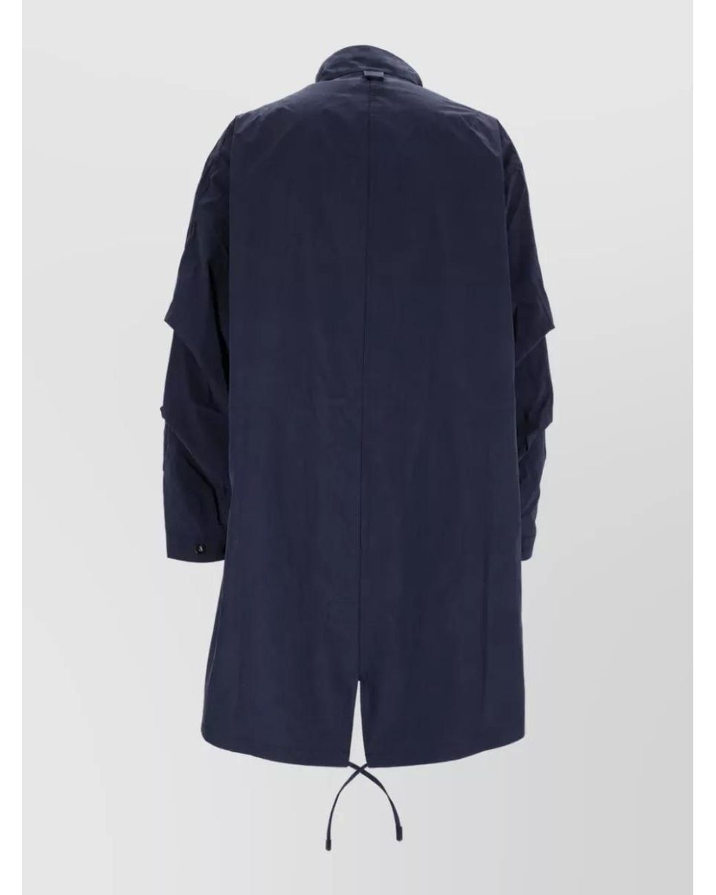 YMC Blue Wool Duffle Coat for men