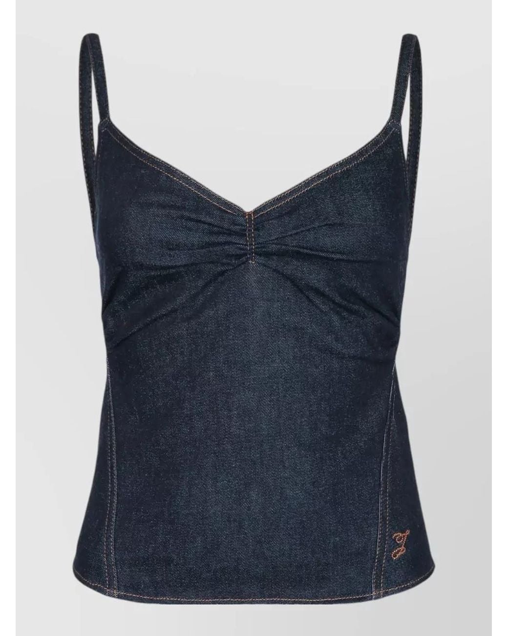 Jacquemus Blue Denim Bralette Top