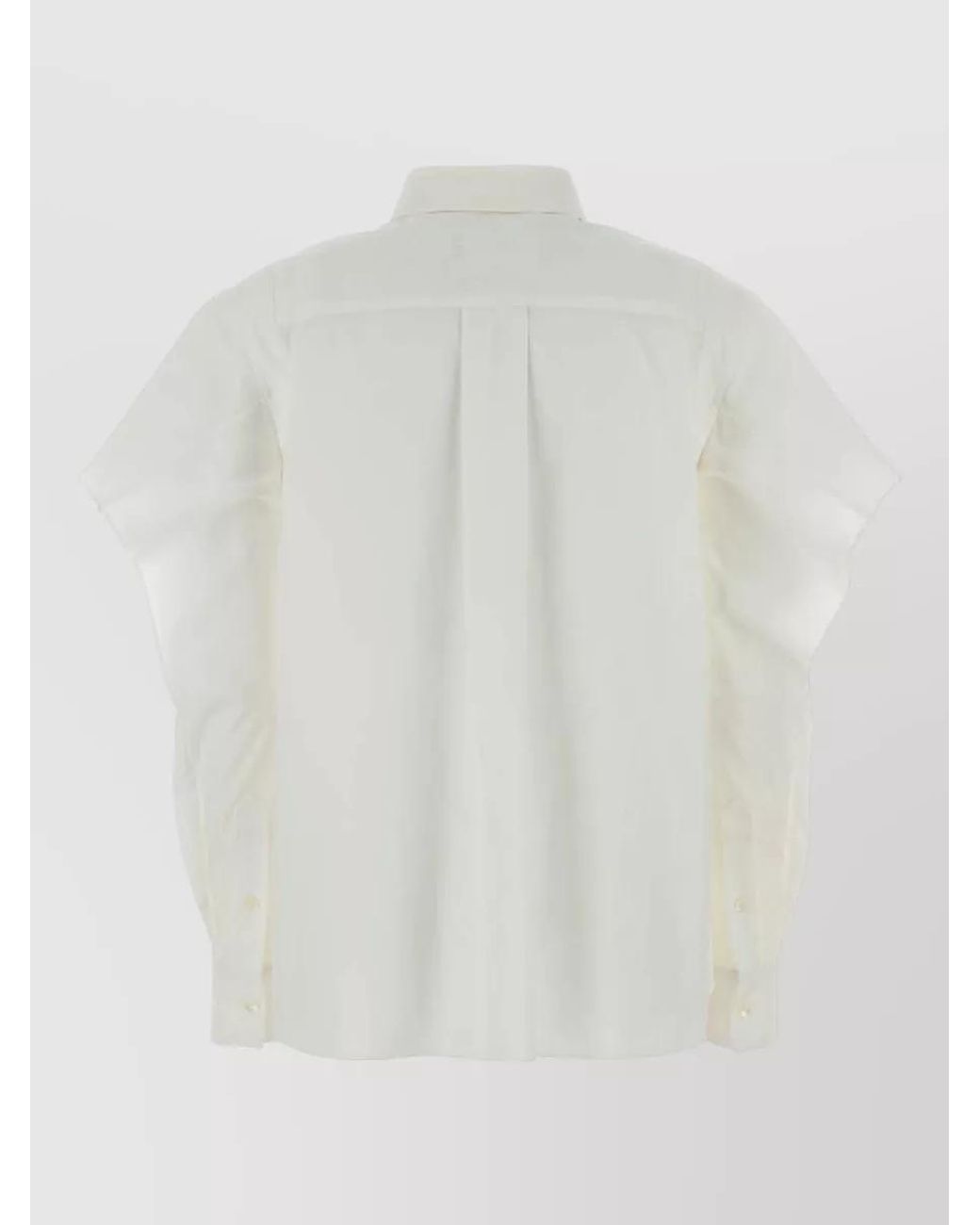 Sacai White Poplin Shirt for men