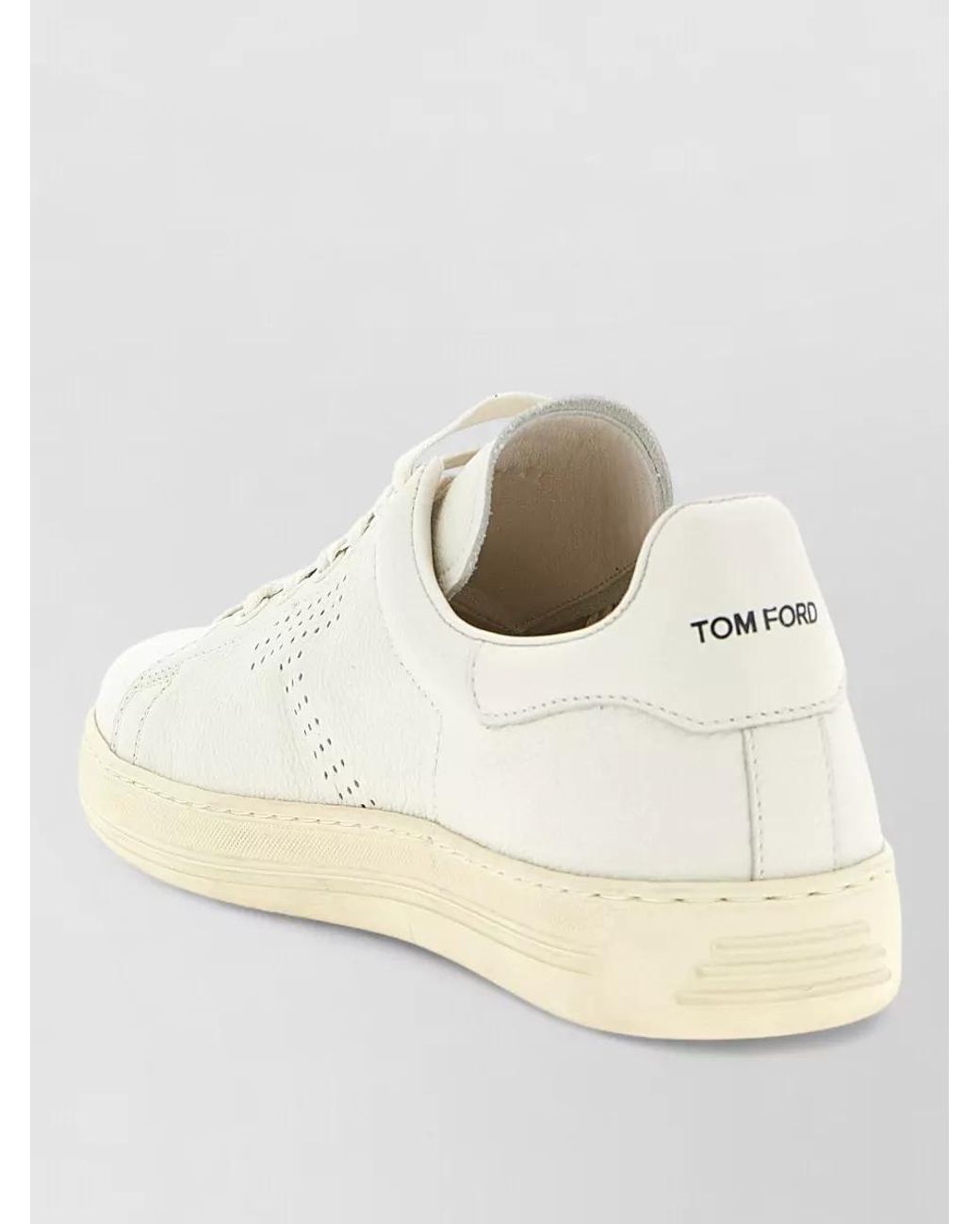 Tom Ford Natural Leather Low-Top Sneakers for men