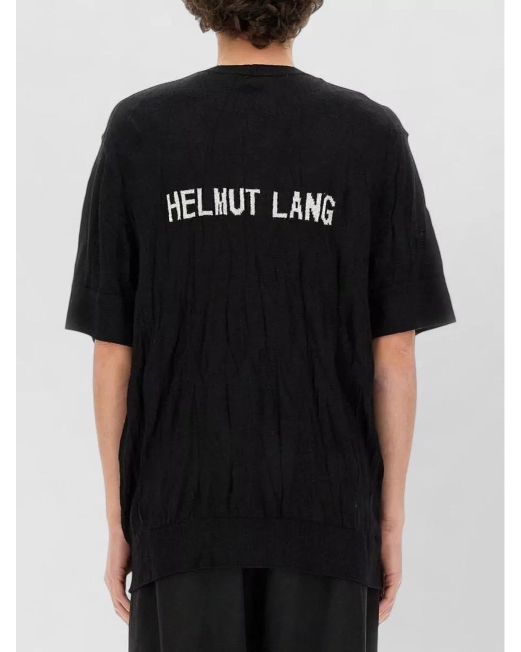 Helmut Lang Black Crushed Shirt for men