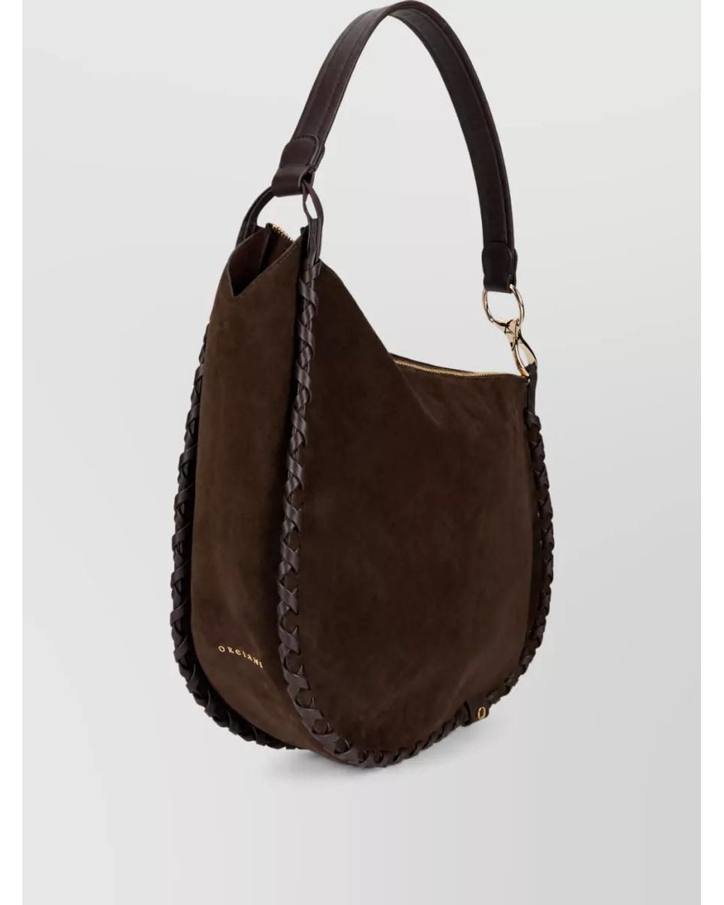 Orciani Brown Leather Shoulder Bag