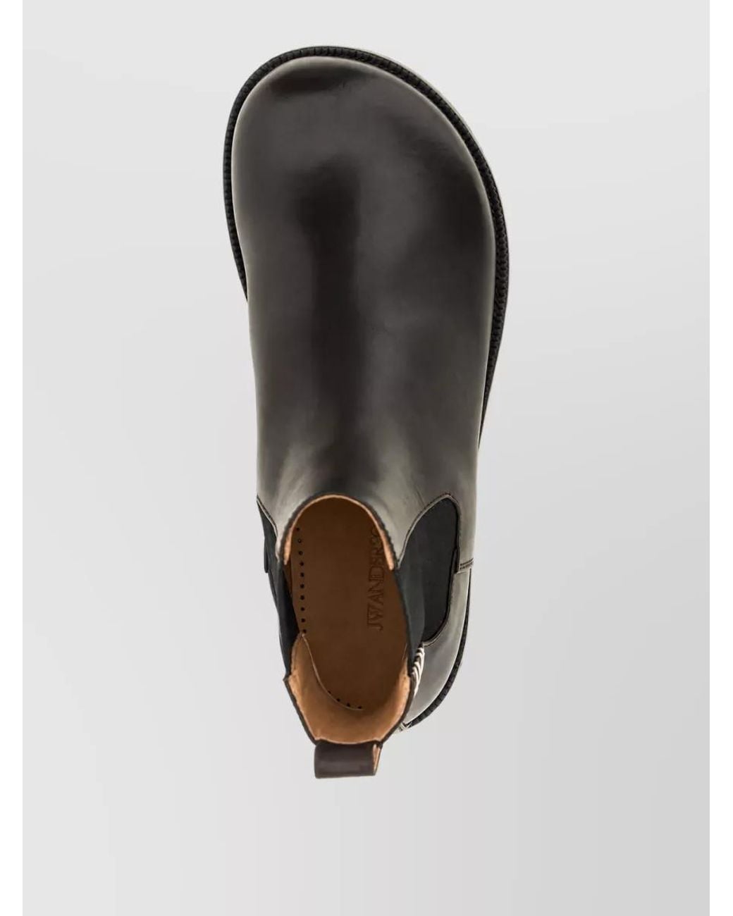 J.W. Anderson Black Leather Chelsea Ankle Boots for men