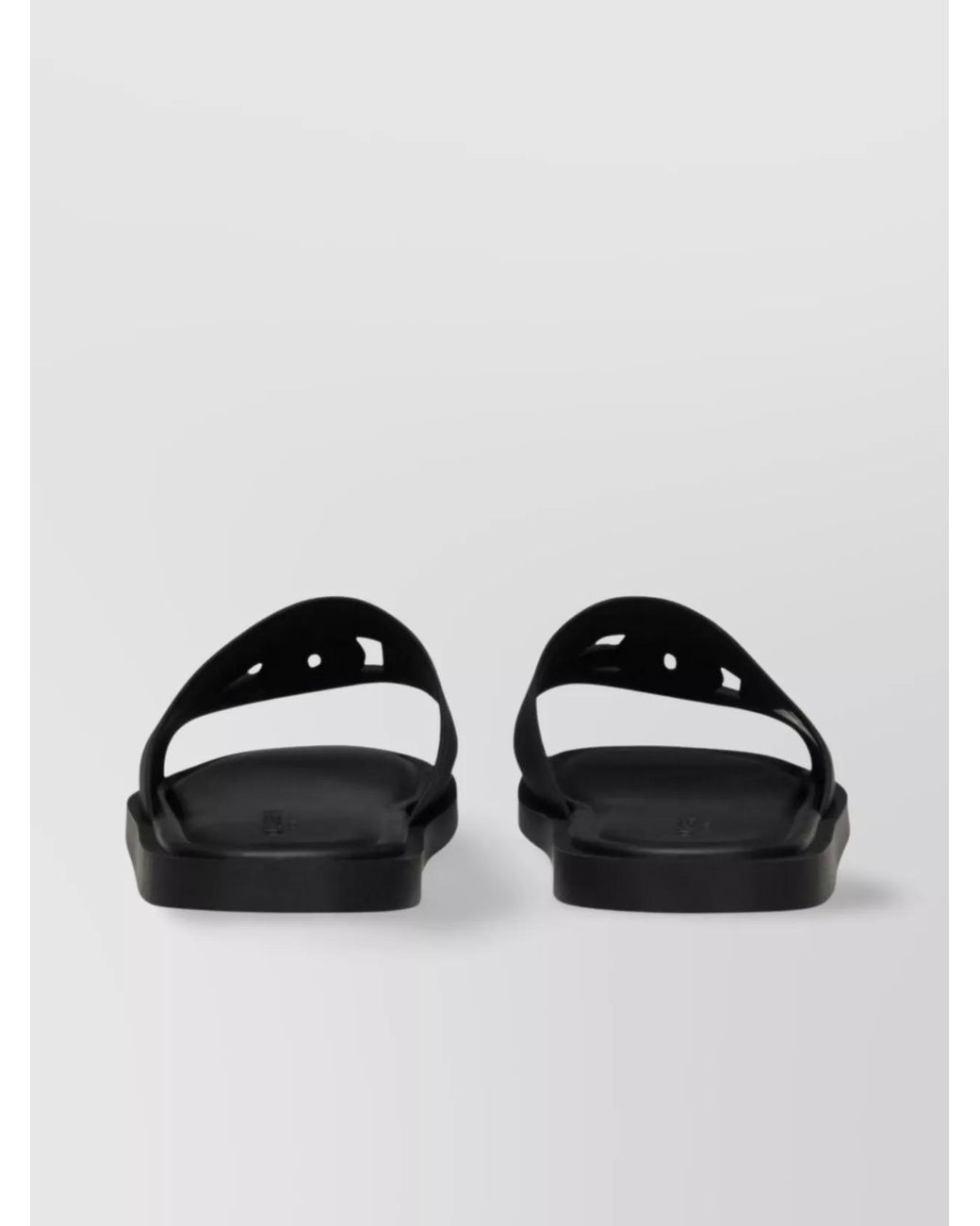 Dolce & Gabbana Black Rubber Slide Sandals for men
