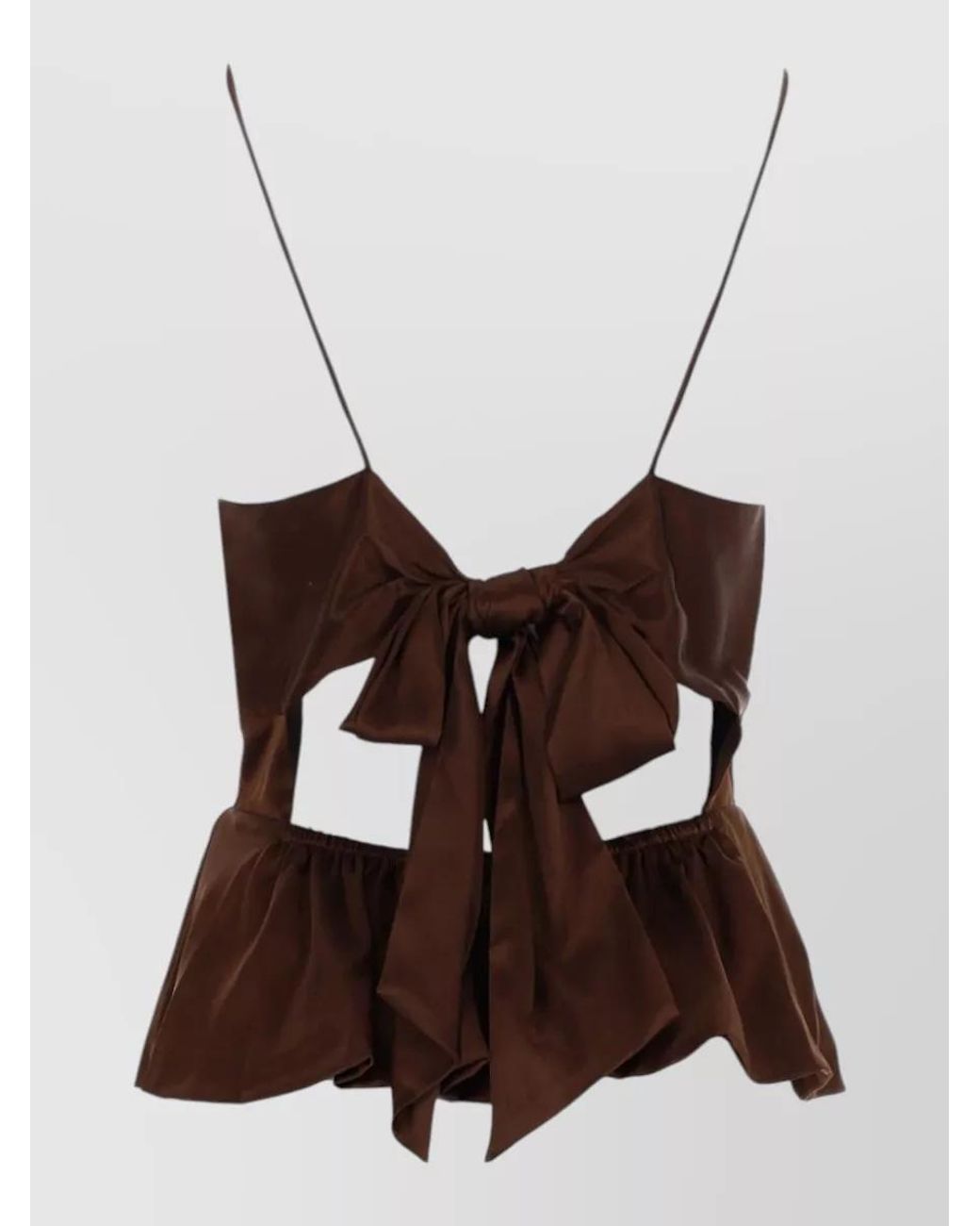 THE GARMENT Brown Silk Blouse