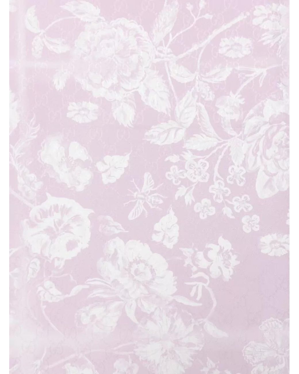 Gucci Pink Silk Printed Scarf