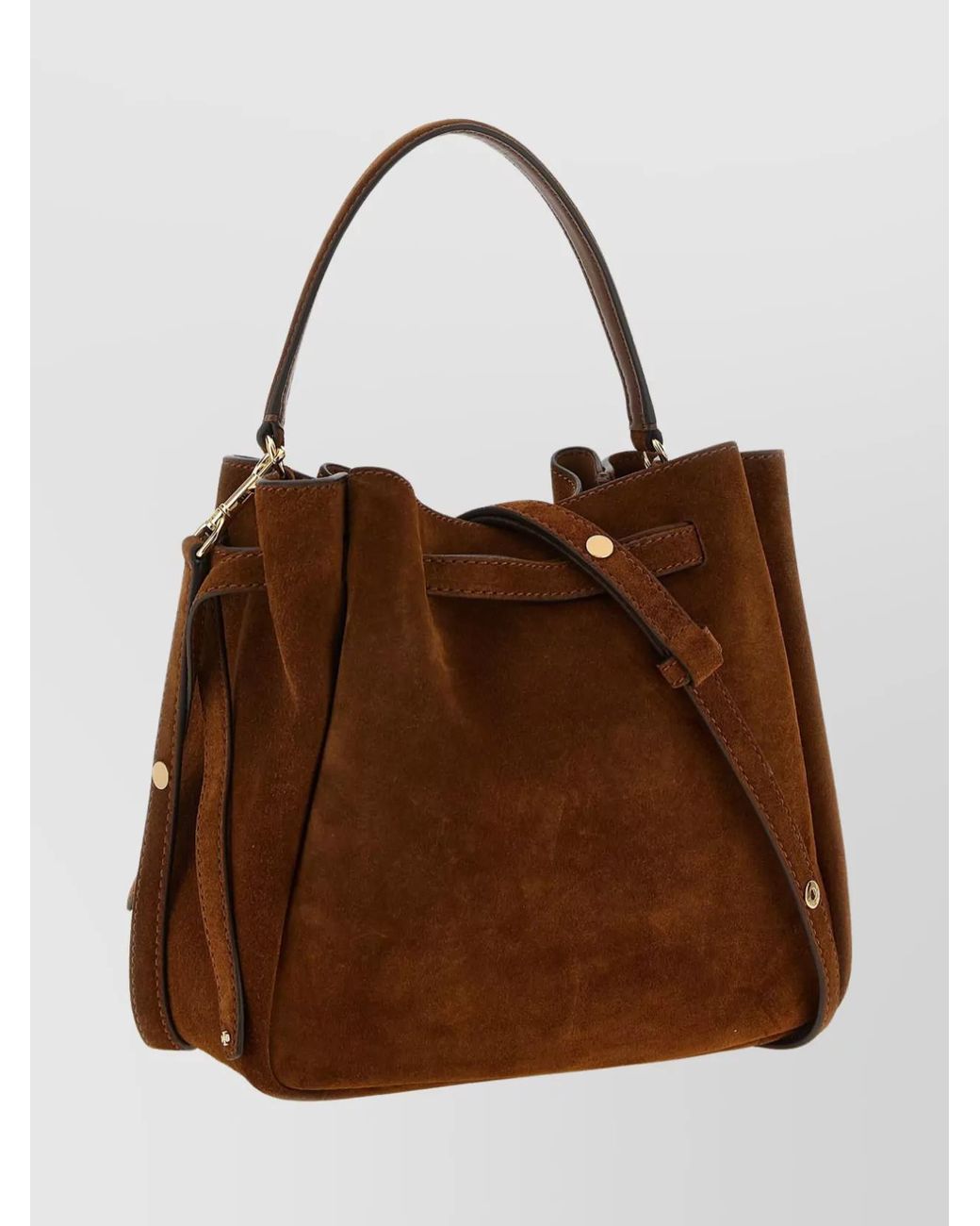 Tory Burch Brown Romy Suede Bucket Bag