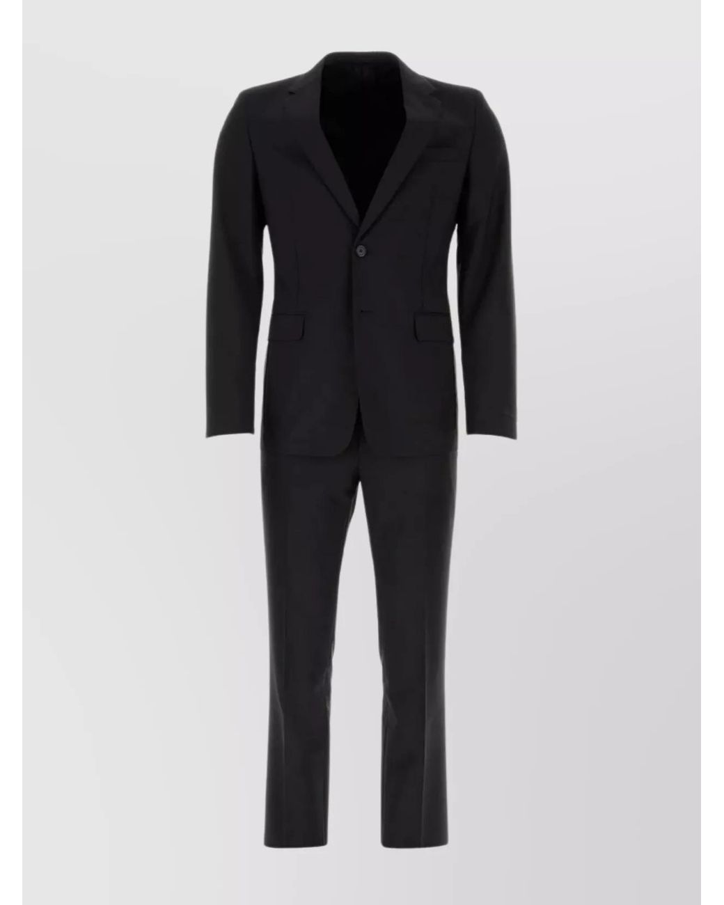Prada Black Wool Mohair Single Breasted Suit for men