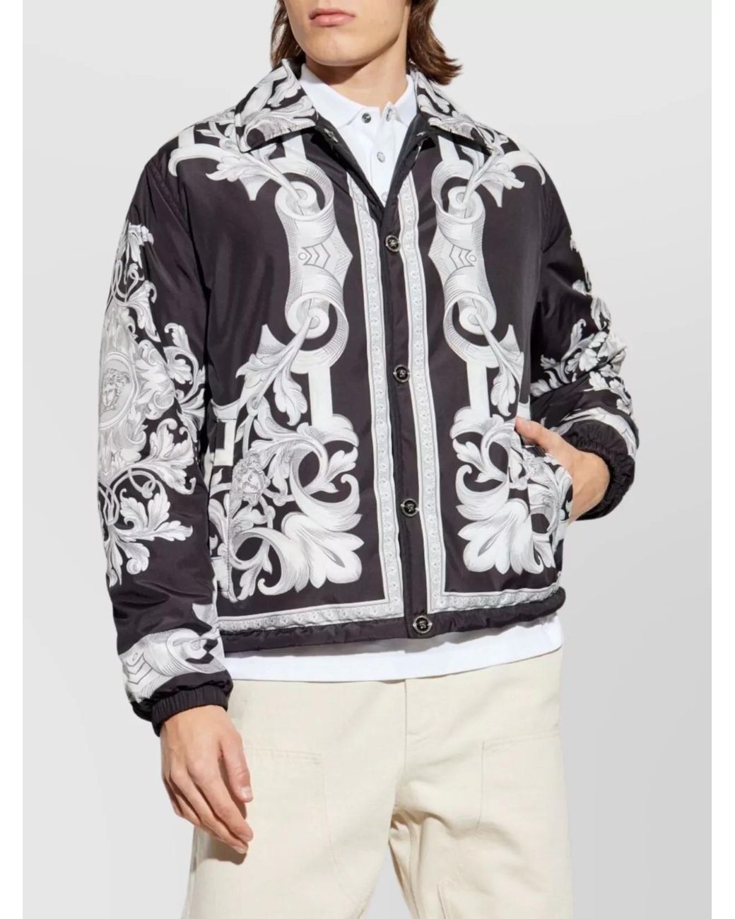 Versace Black Reversible Jacket for men