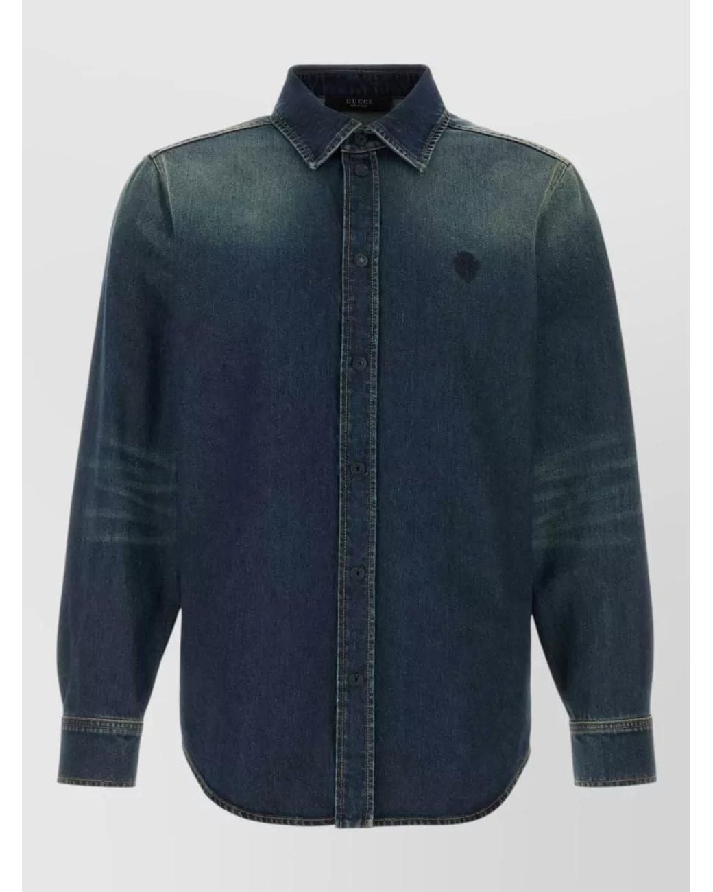 Gucci Blue Denim Shirt for men