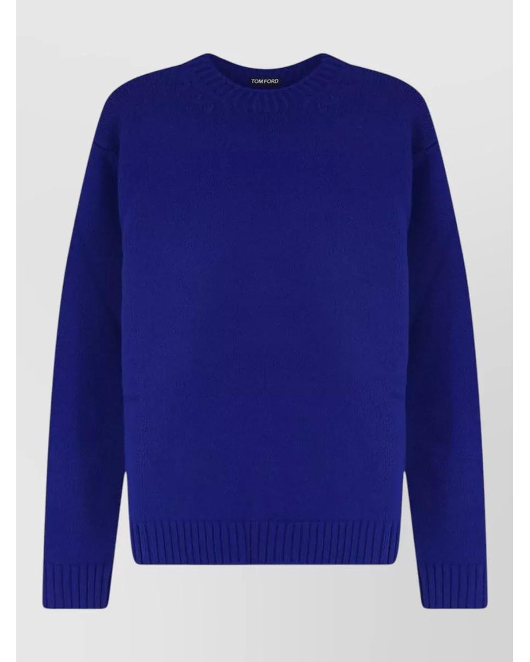 Tom Ford Blue Cashmere Virgin Wool Jumper for men