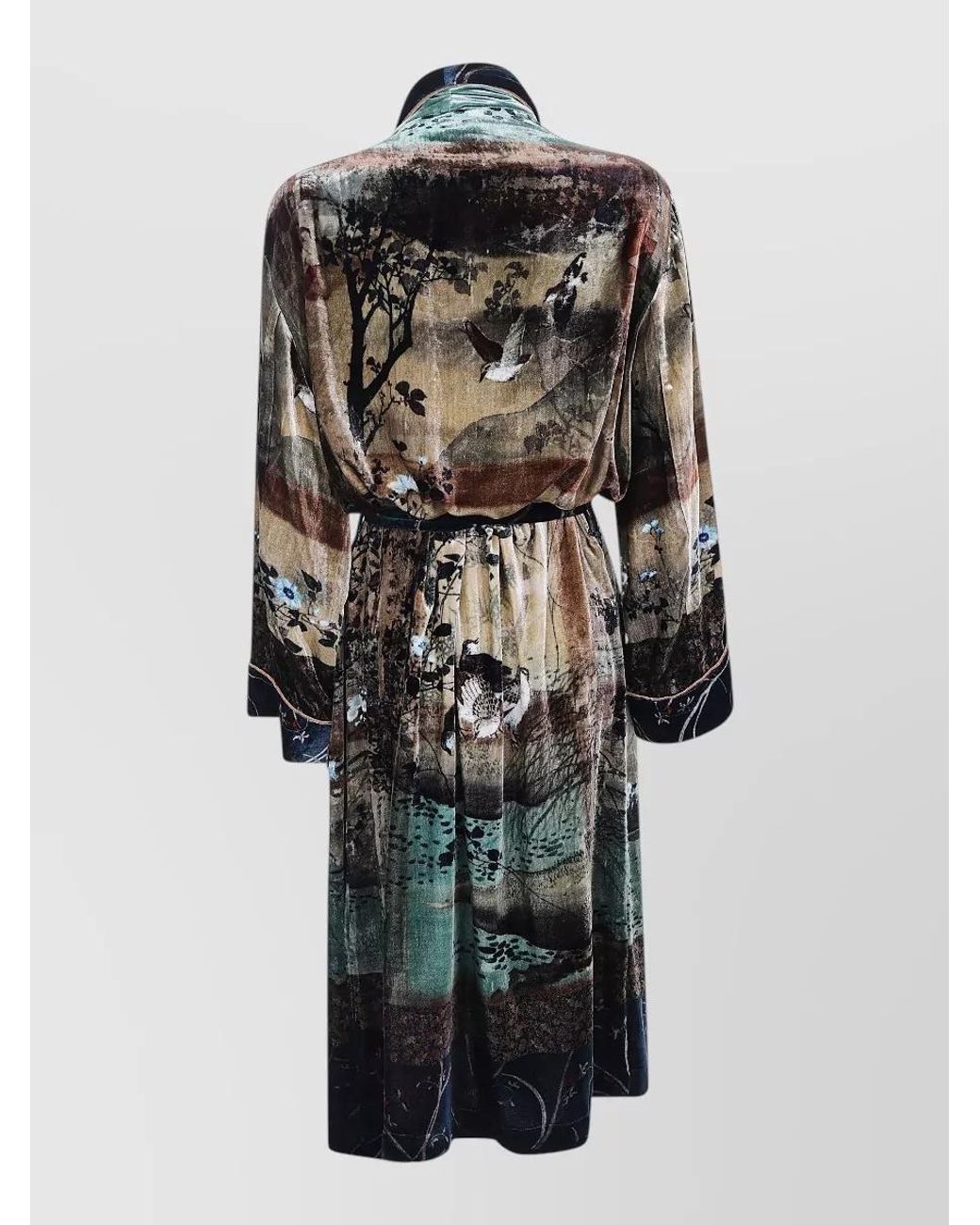 Pierre Louis Mascia Multicolor Silk Dressing Gown