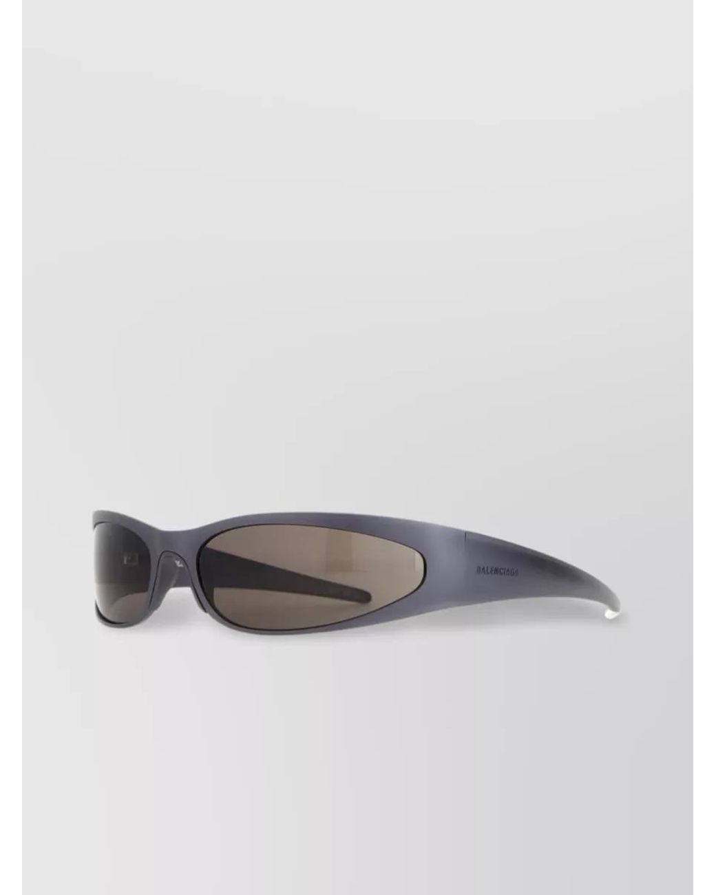 Balenciaga Gray Aluminum Mask Sunglasses for men