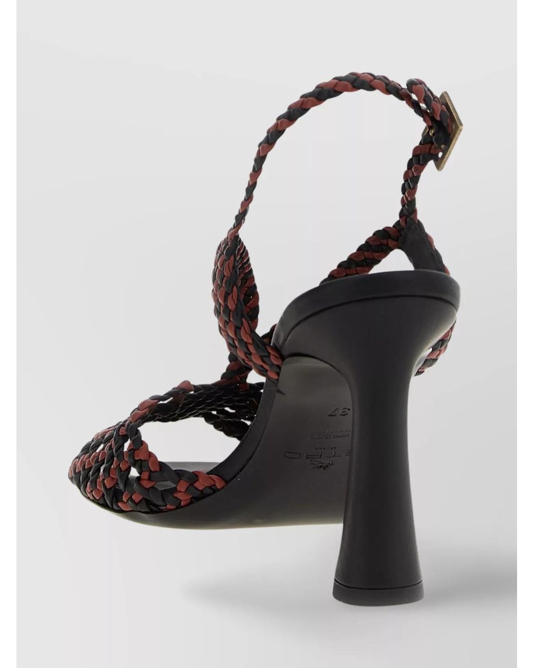 Etro Metallic Two-Tone Sandals