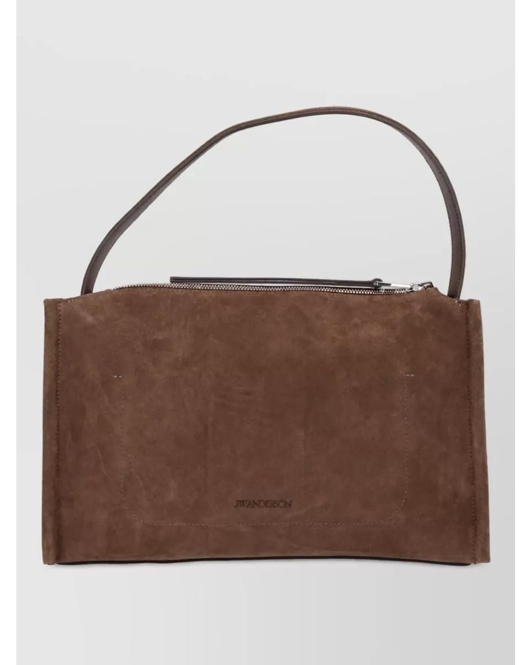 J.W. Anderson Brown Leather Clutch Bag