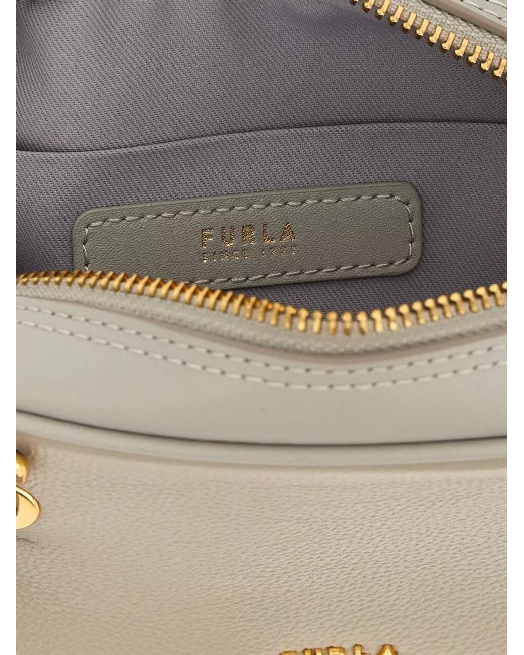 Furla Natural Poppy Small Leather Shoulder Bag