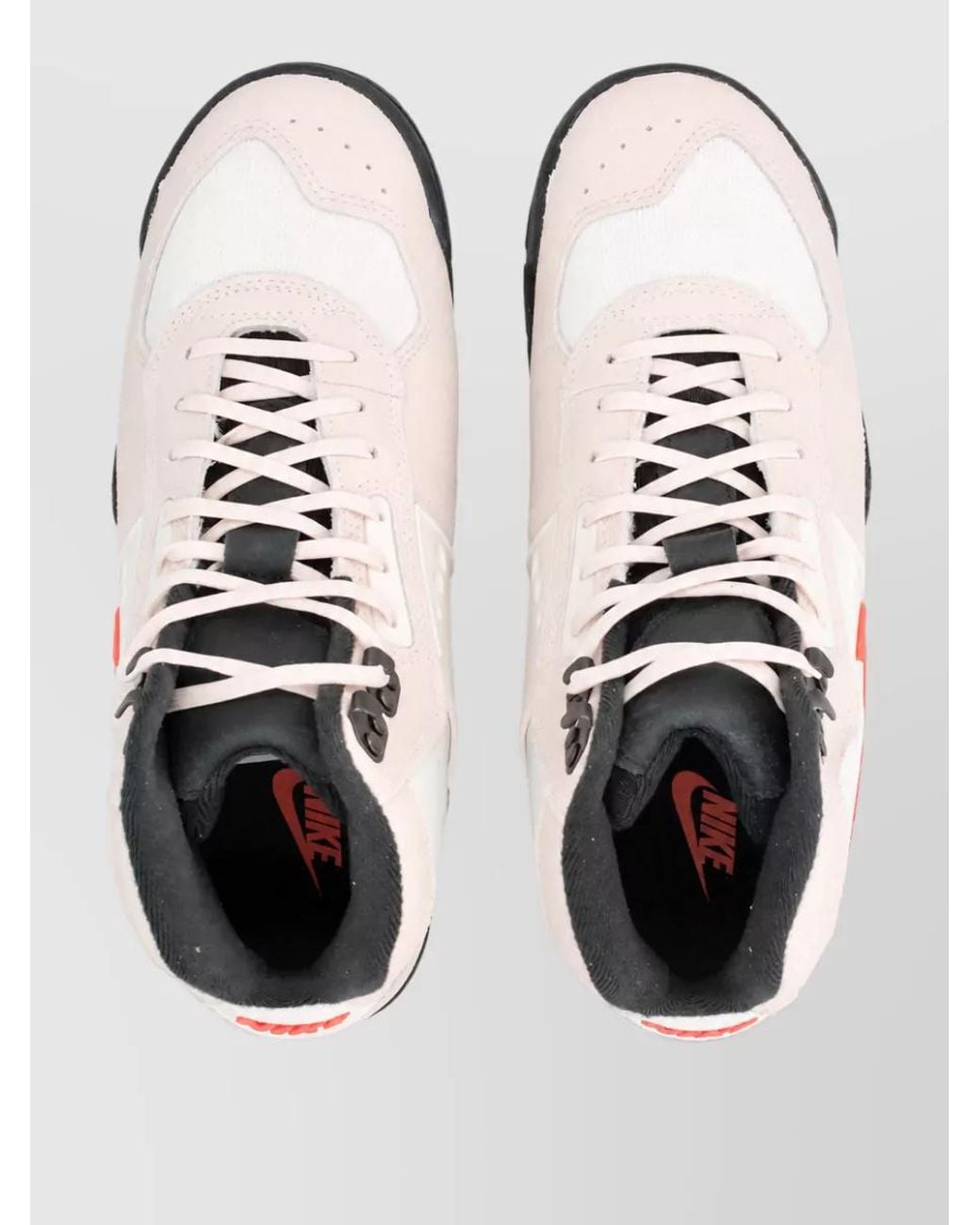 Nike White Leather High-Top Boots for men