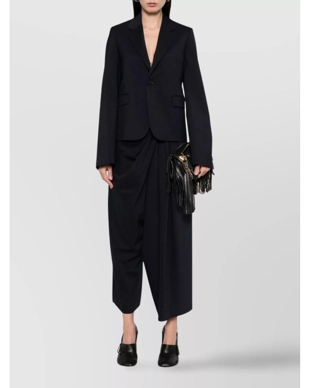 Loewe Blue Wool Single-Breasted Blazer