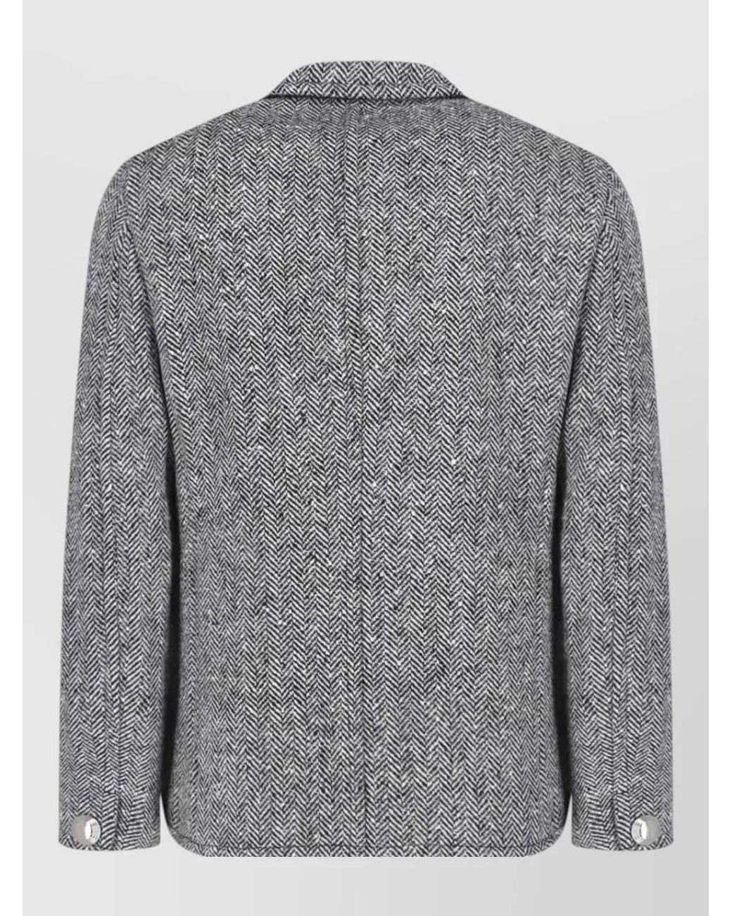 Junya Watanabe Gray Single Breasted Coat for men