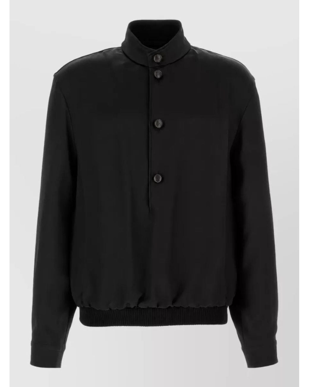 Zegna Black Silk Sweatshirt for men