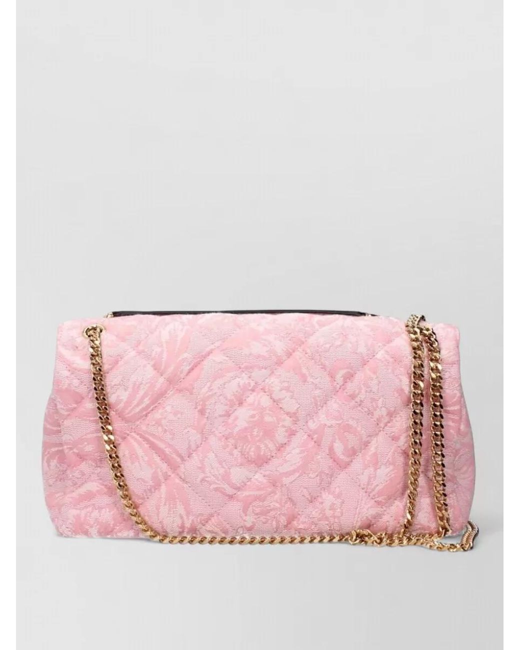 Versace Pink Quilted Shoulder Bag