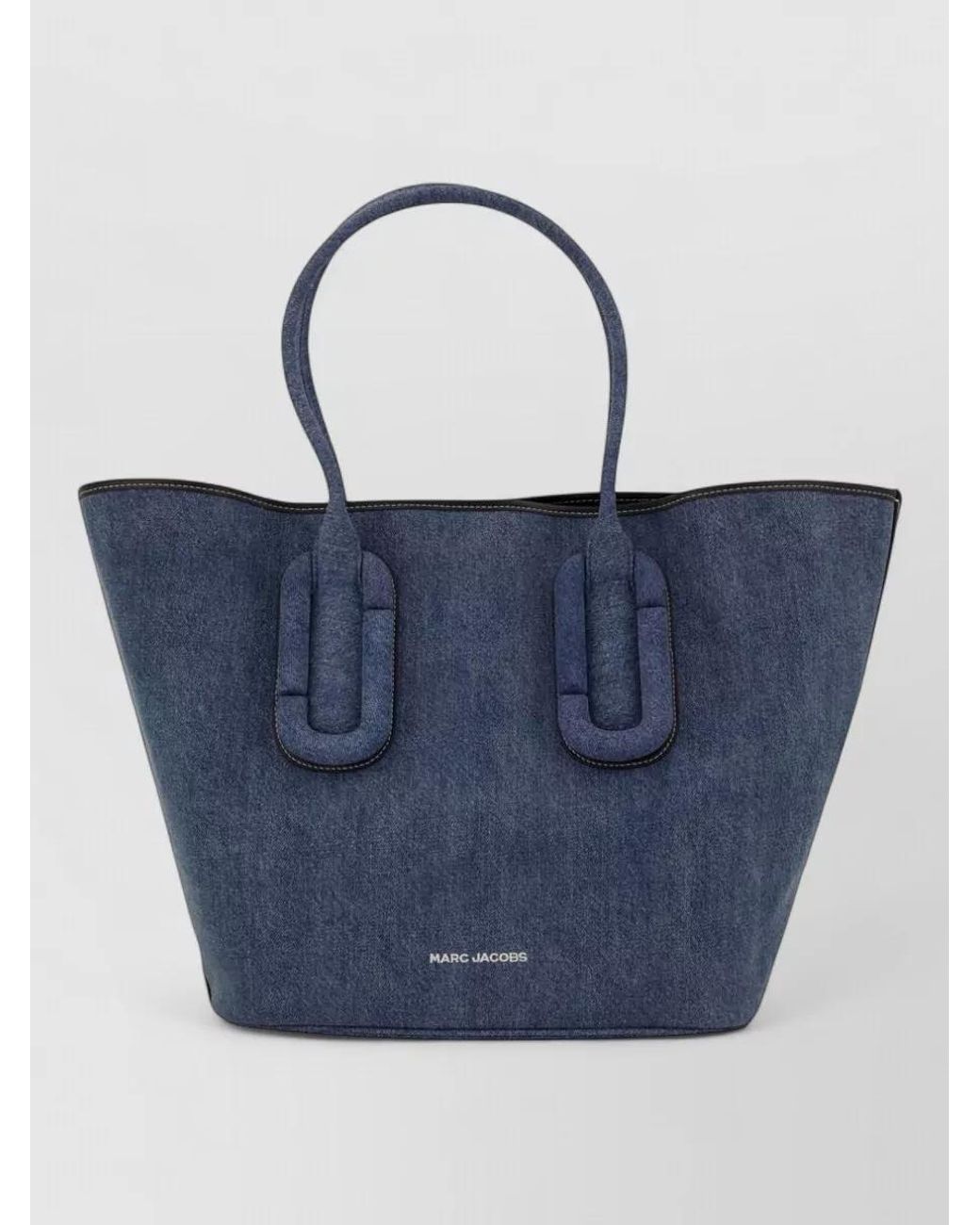 Marc Jacobs Blue The Tote Bag Cotton Beach Bag