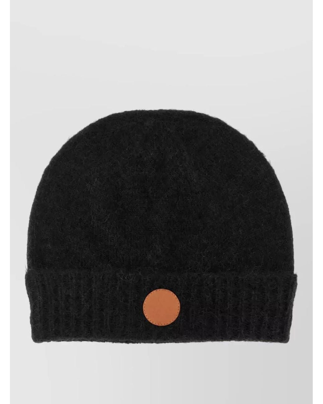Vivienne Westwood Black Ribbed Beanie