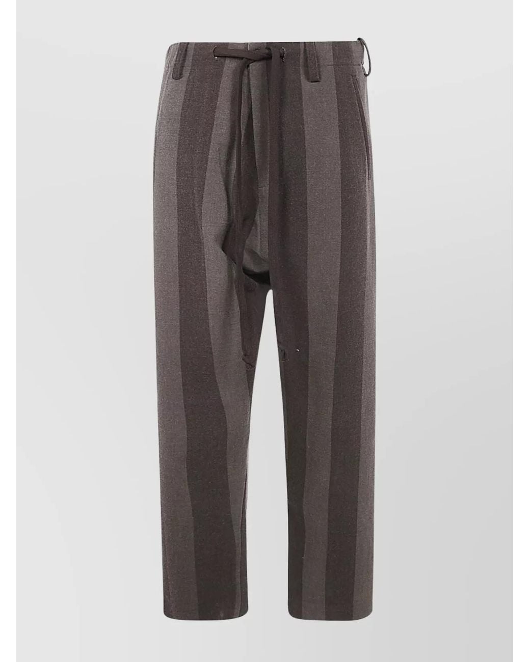 Uma Wang Gray Tapered Trousers for men