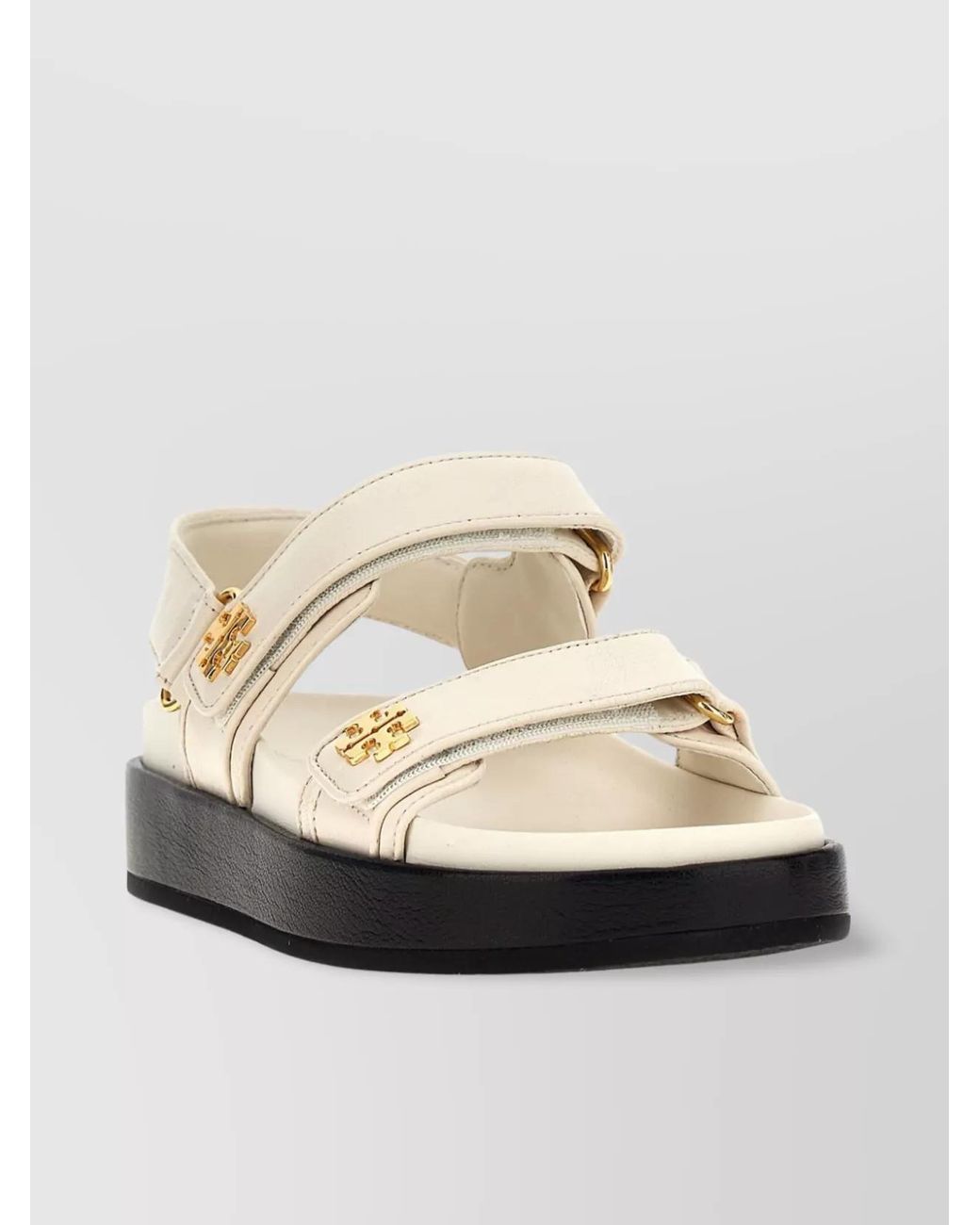 Tory Burch White Leather Sport Sandals