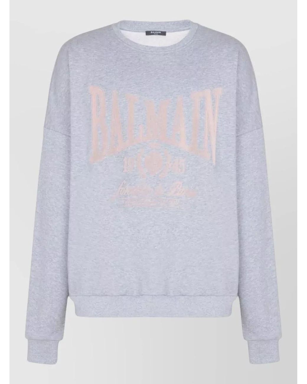 Balmain White Crewneck T-Shirt for men