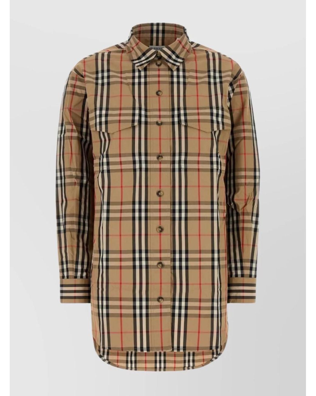 Burberry Natural Cotton Printed Shirt
