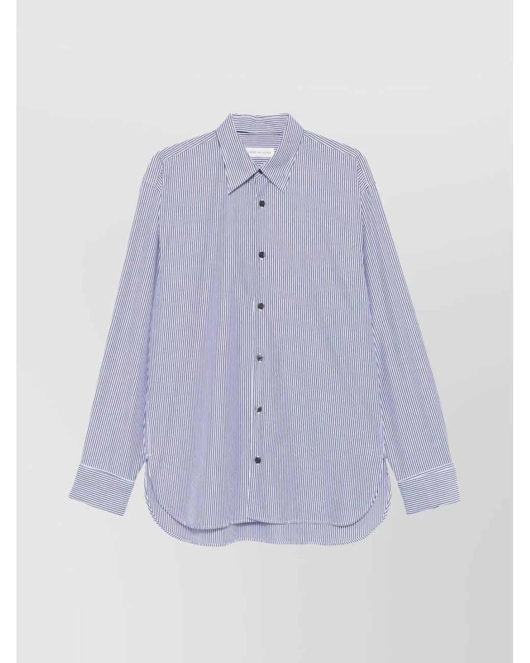 Dries Van Noten Purple Cotton Shirt for men