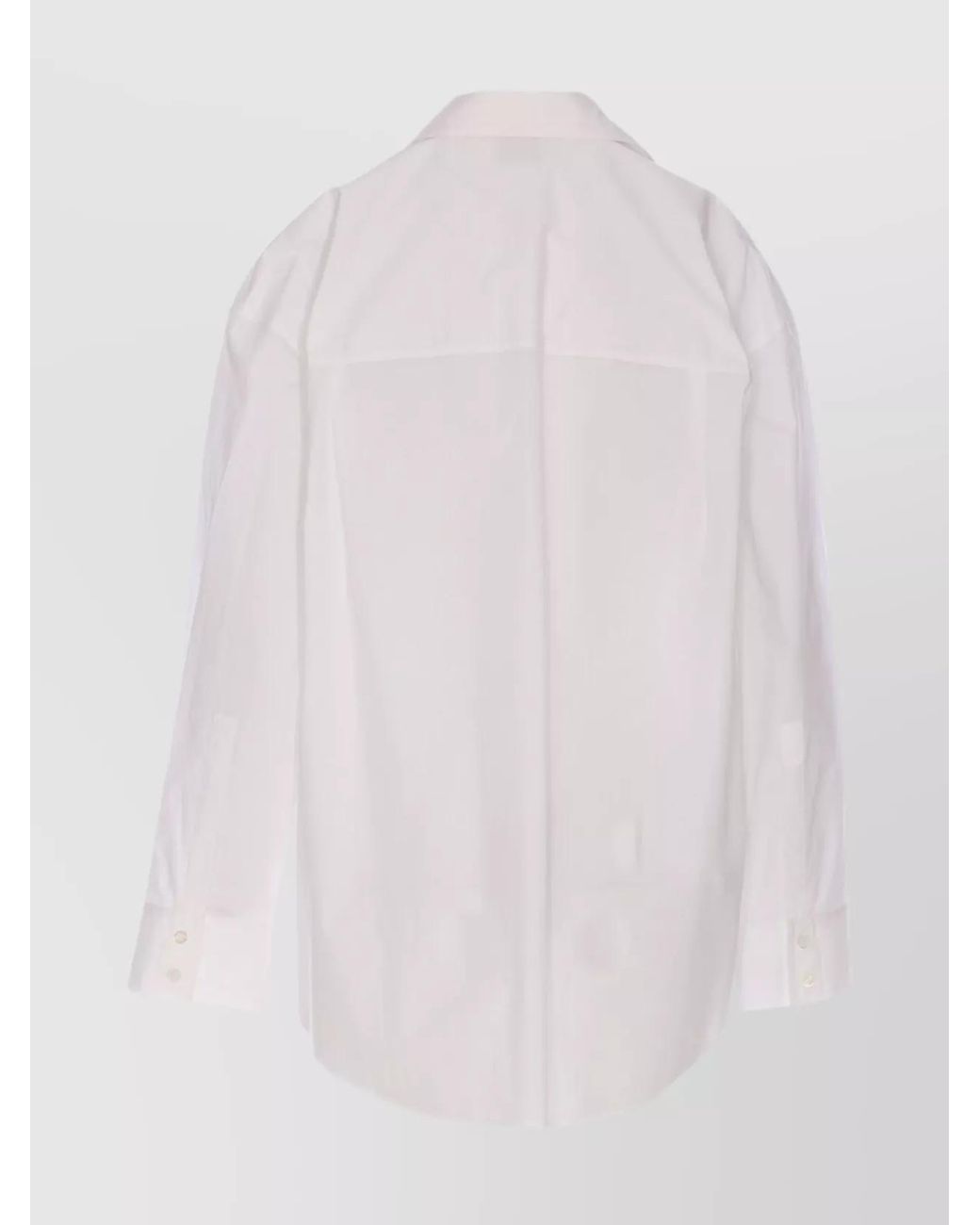 Pinko Pink Crystal Embellished Long Sleeve Cotton Shirt