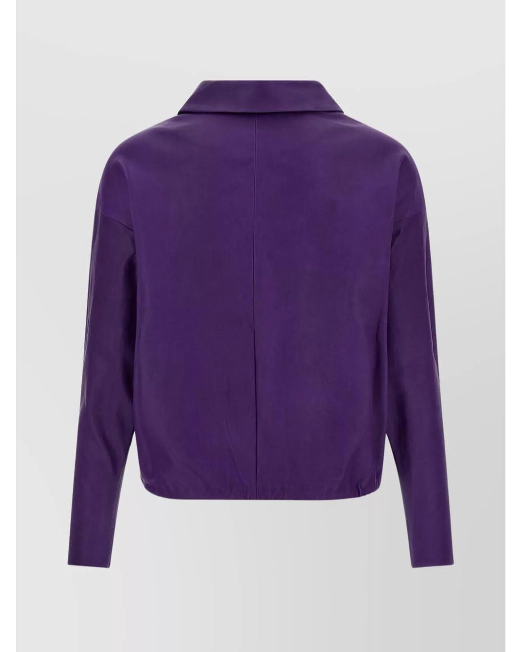 Stouls Purple Lamb Leather Blouse