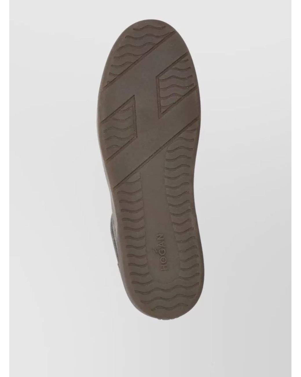 Hogan Brown Leather Low Top Lace-Up Sneakers for men