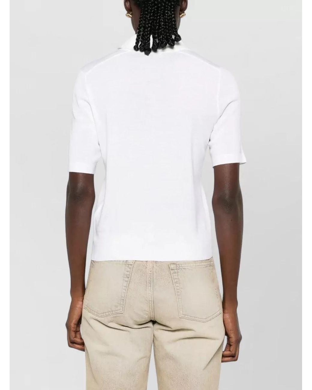 Burberry Natural Wool Polo Shirt