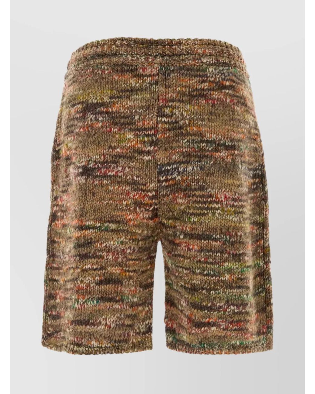Alanui Brown Knitted Shorts for men