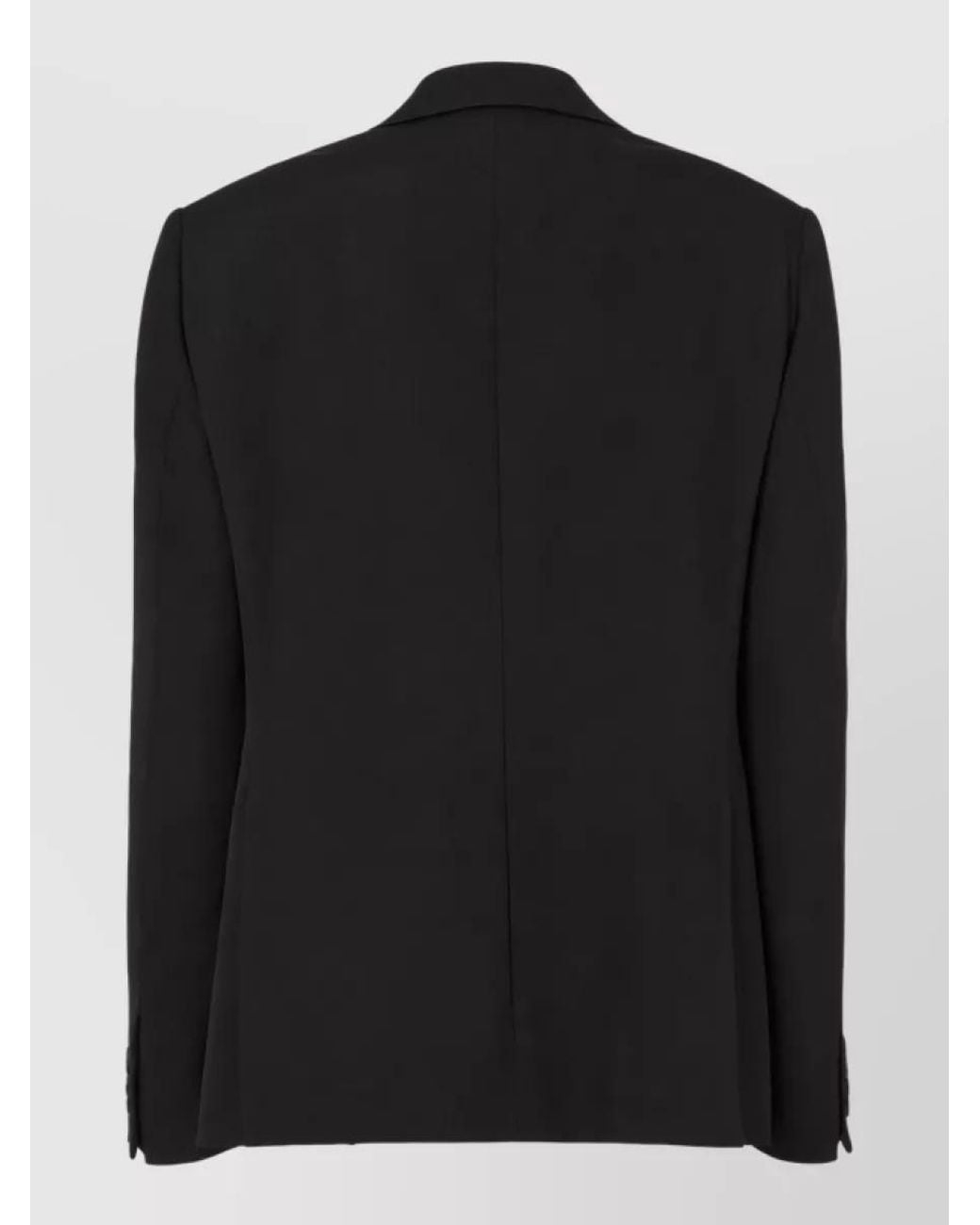 Fendi Black Virgin Wool Double-Breasted Blazer