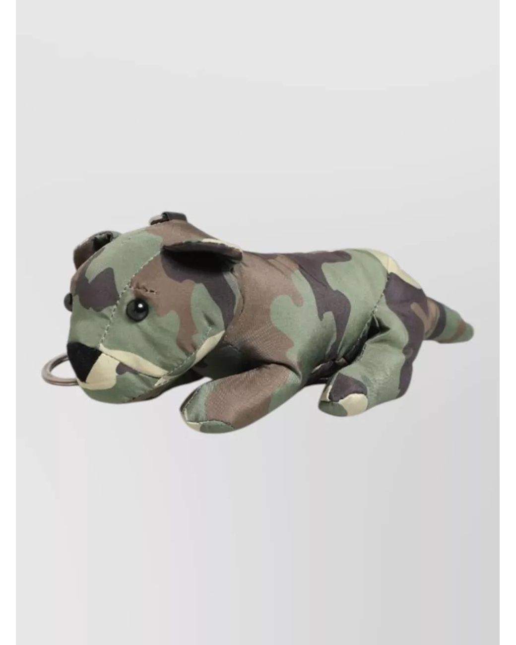Dolce & Gabbana Metallic Camouflage Bear Keyring for men