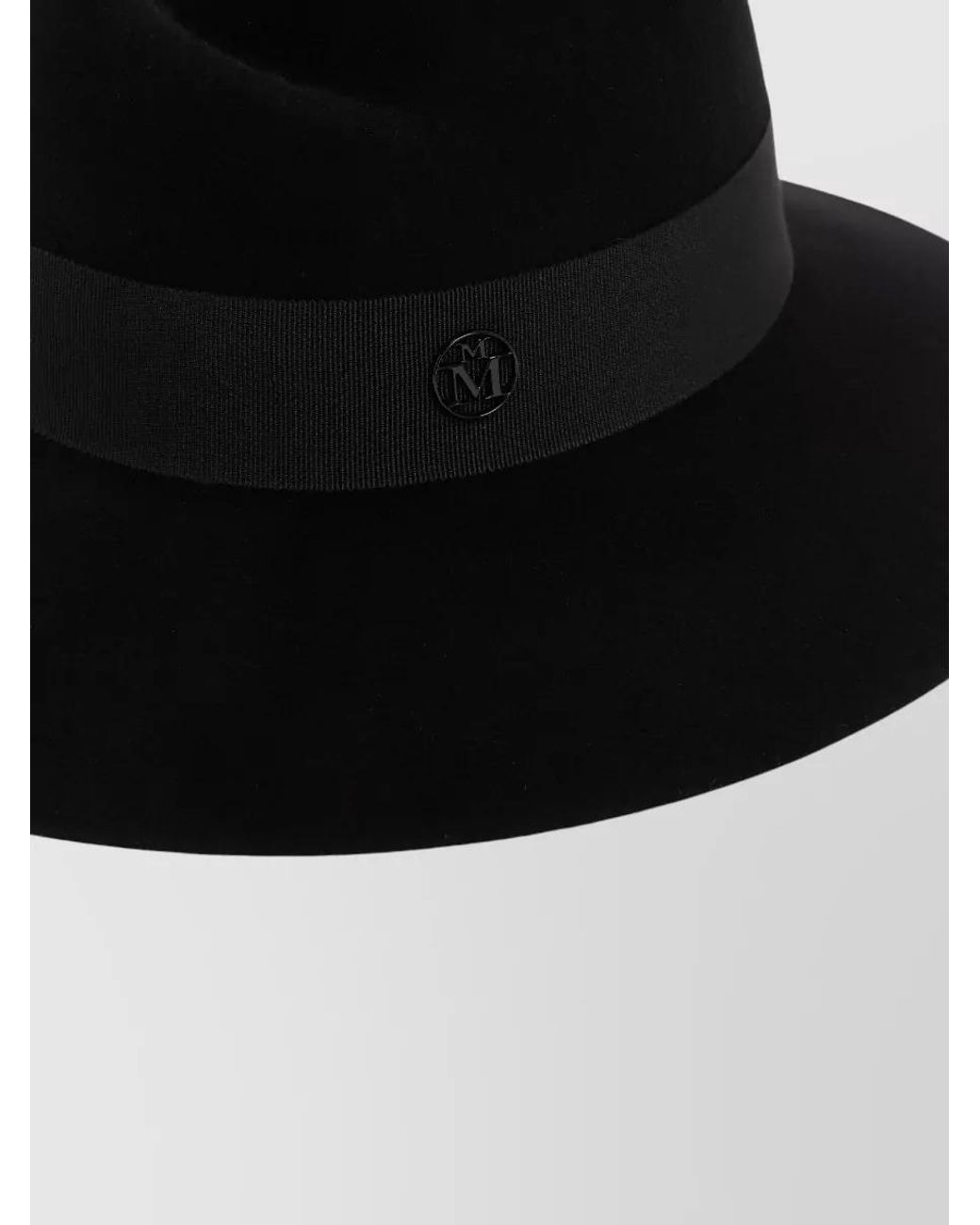 Maison Michel Black Wool Hat