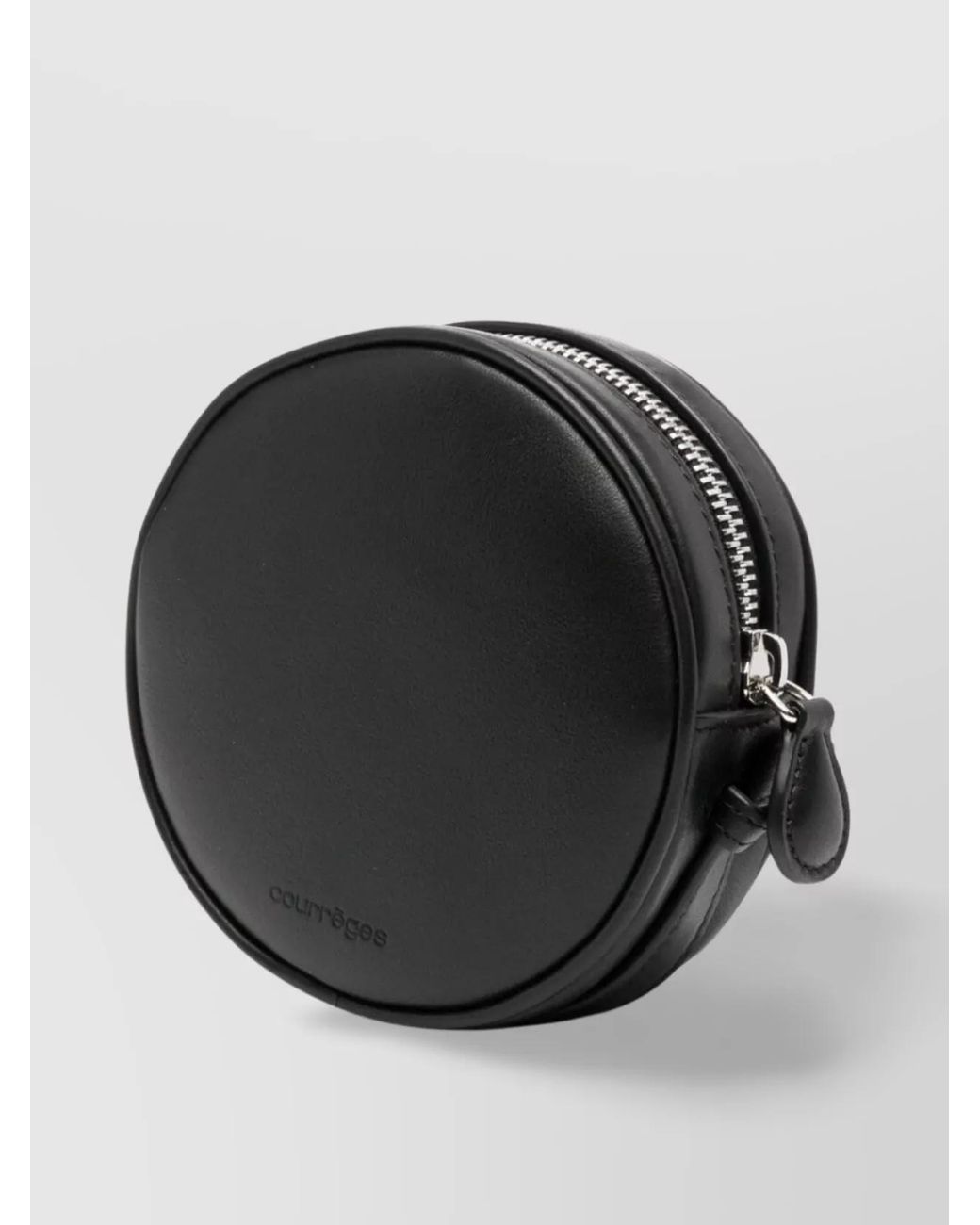 Courreges Black Très Leather Shoulder Bag