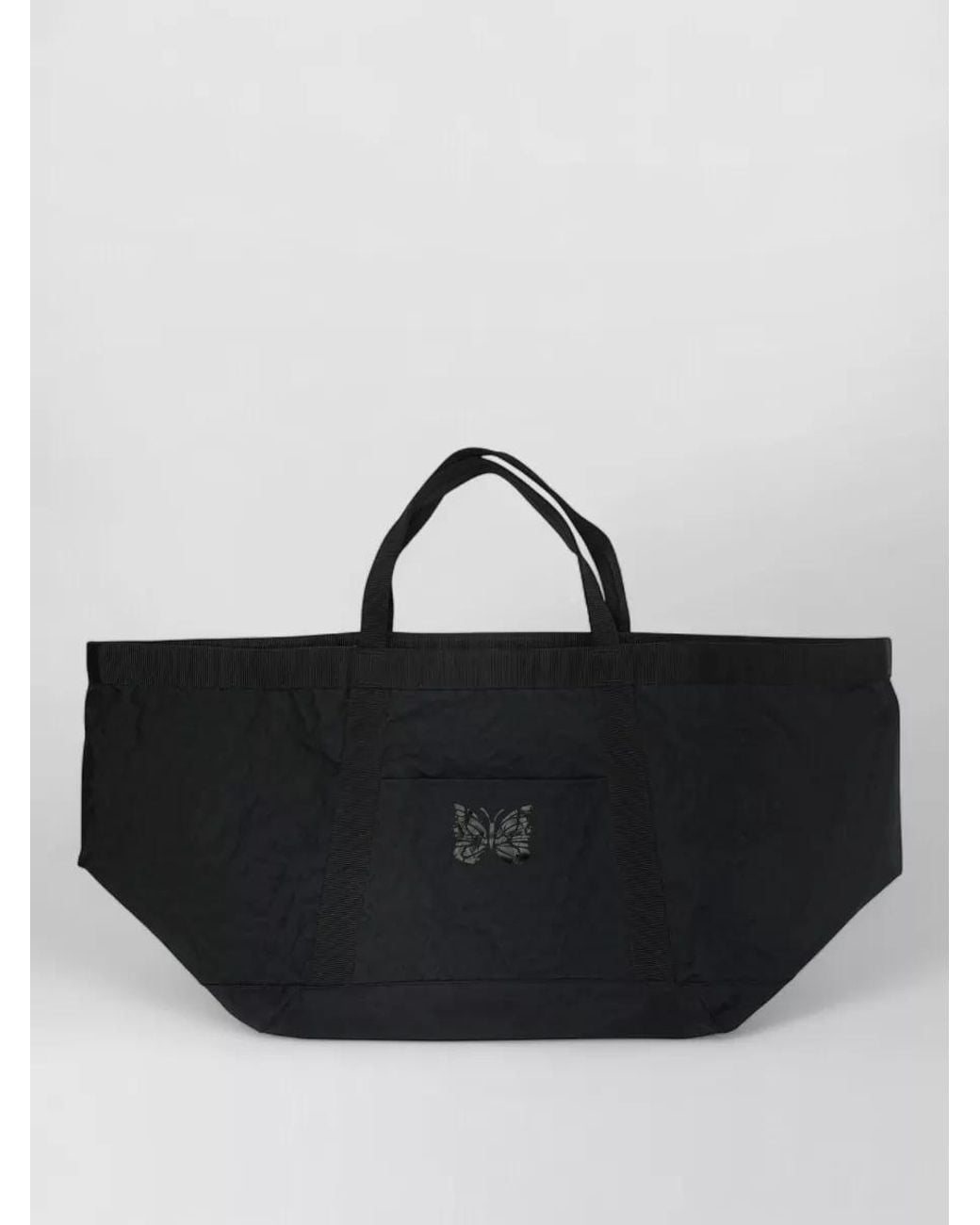 Needles Black Nylon Tool Tote Large Shoulder Bag for men