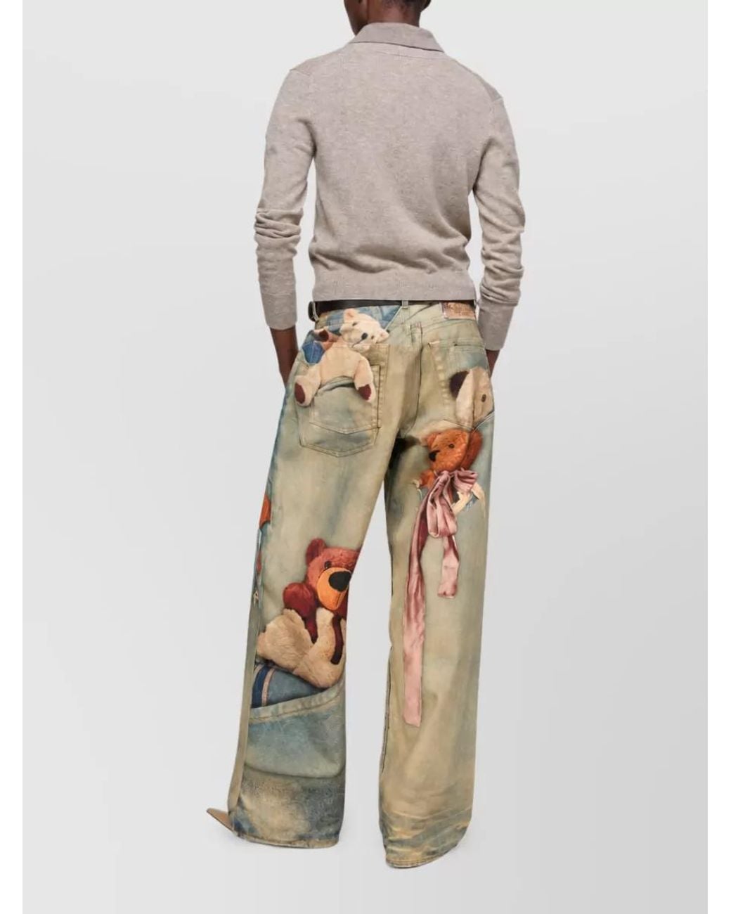 Acne Multicolor Crewneck Cardigan