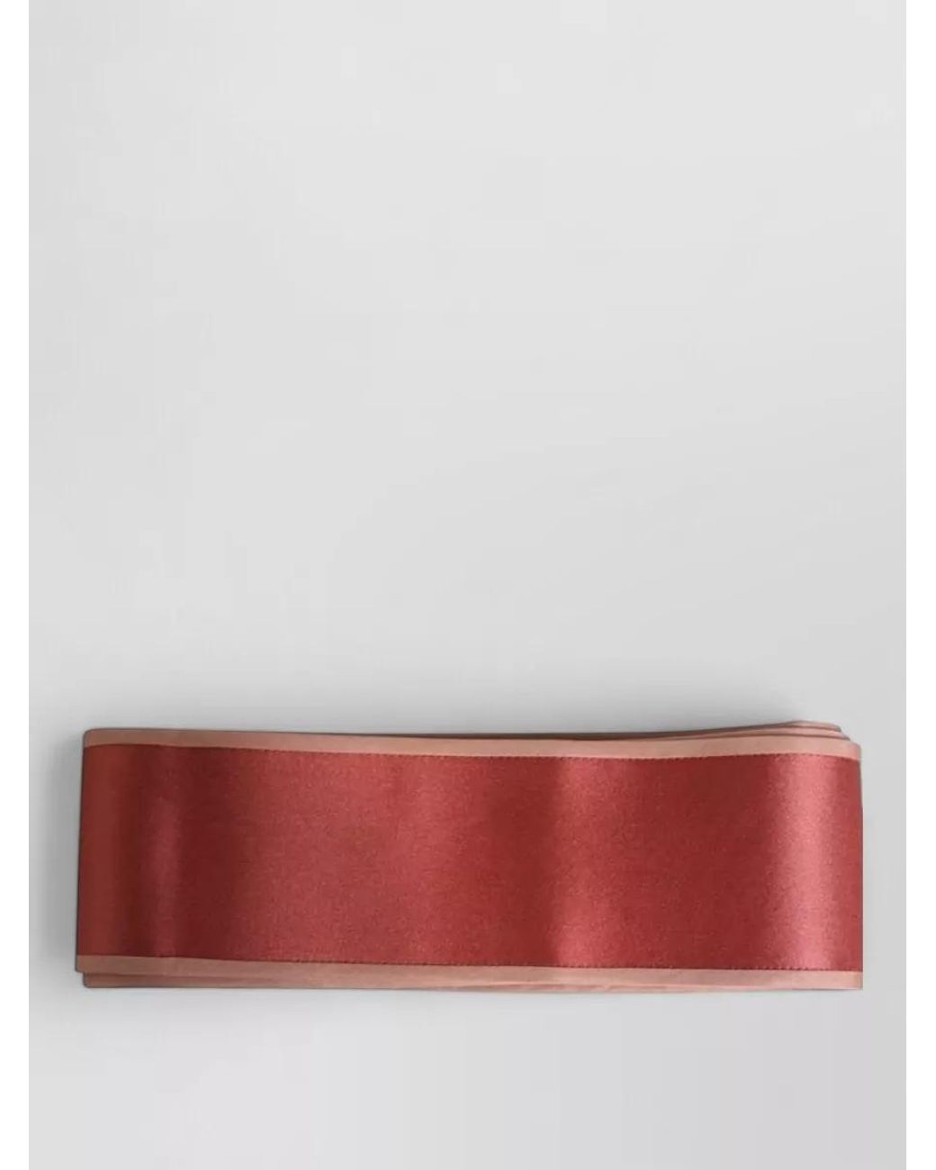 Dolce & Gabbana Red Silk Satin Waist Belt