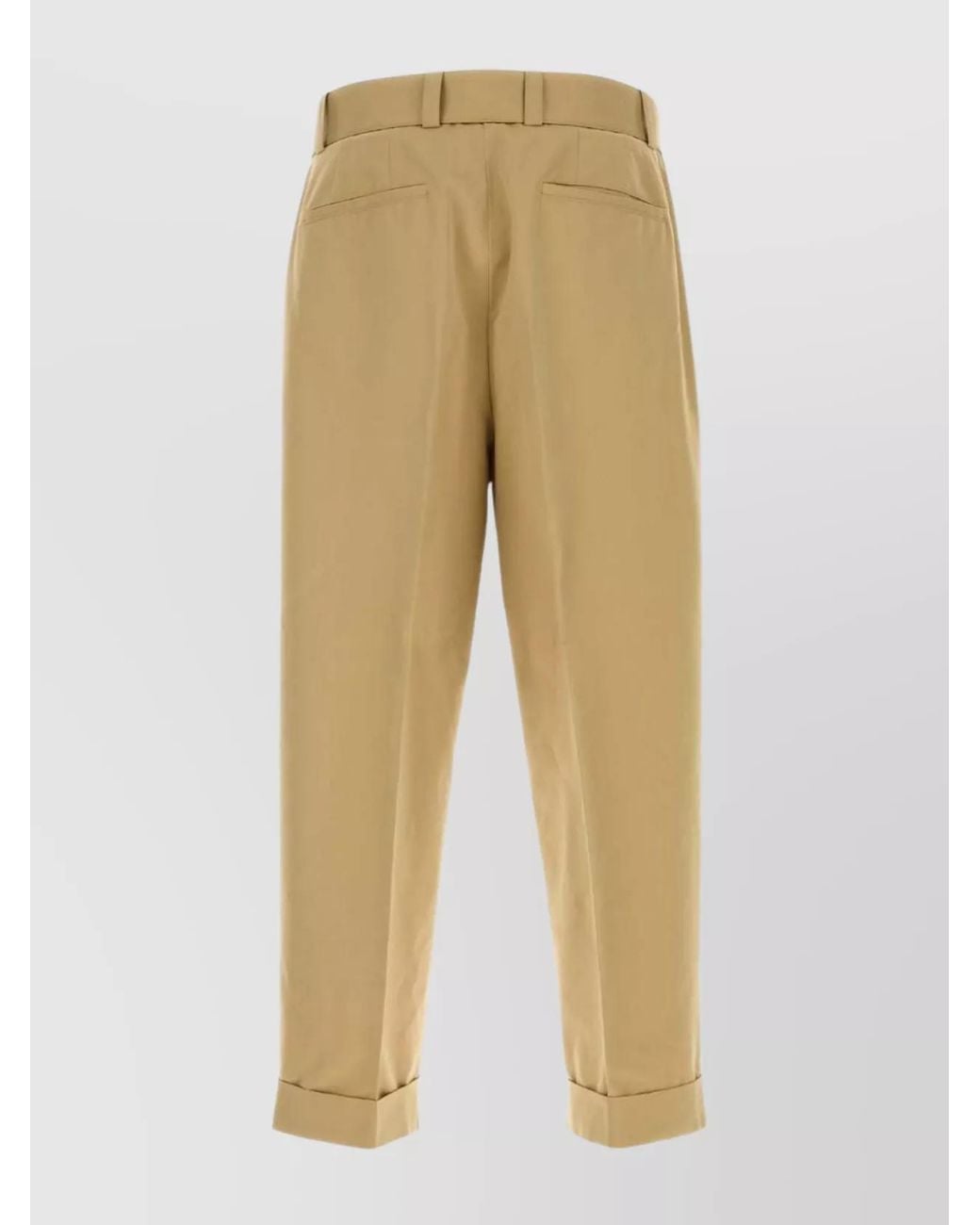 Jil Sander Natural Cropped Trousers for men