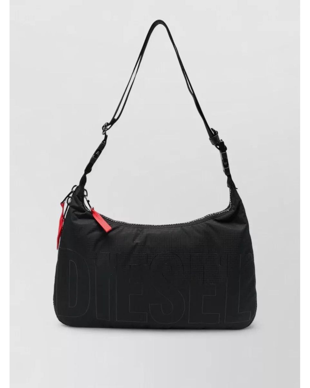 DIESEL Black Nylon Shoulder Bag for men