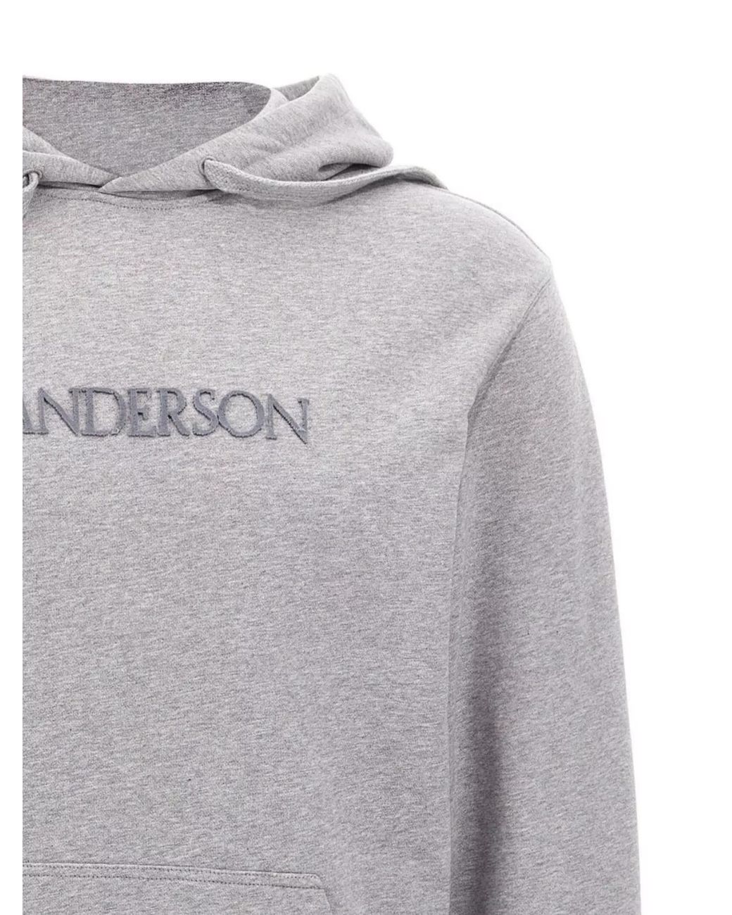 J.W. Anderson Gray Logo Embroidery Hoodie