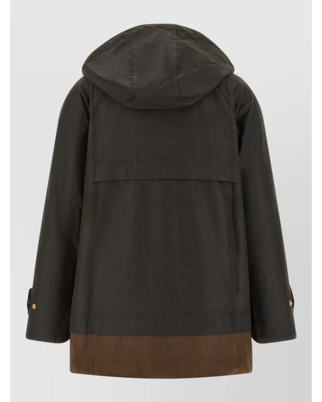 Barbour Black Waxed Cotton Relaxed-Fit Single-Breasted Jacket